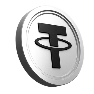 Ilustracja tokenu Tether USDT umieszczona w sekcji informacji dotyczących platformy